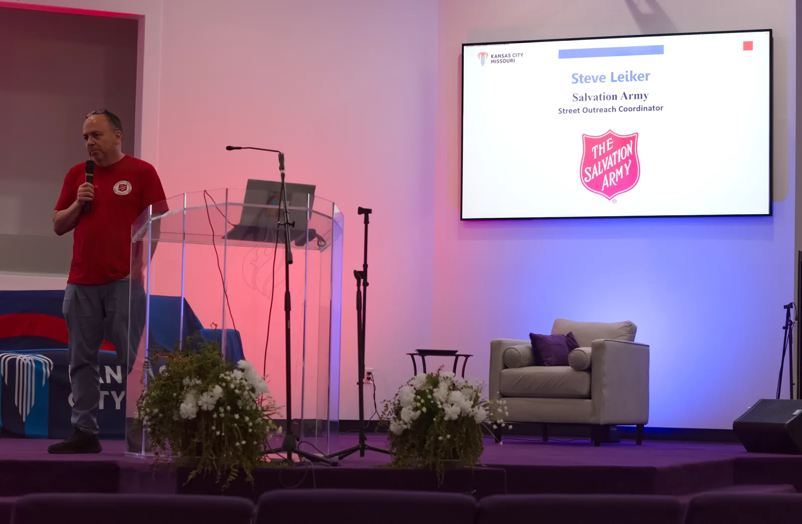 The Salvation Army speaker remarks.